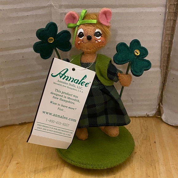 Annalee Other - Annalee 5 inch shamrock girl Mouse. NWT. Perfect for St Patrick’s Day decor